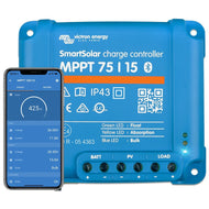Victron SmartSolar MPPT 75/15 – 15A MPPT Solar Charge Controller for Small Systems