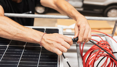 solar panel installation campervan
