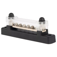 Barra de distribuição CC (BUS BAR) 4×M10 – 12/48V 250A