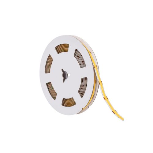 12V DC COB LED strip 5 metres with uniform light output and high colour rendering