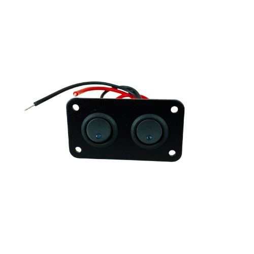 Interruptor iluminado por LED azul de 2 pinos 12V/24V