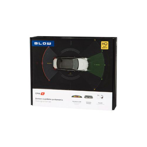 Sensores de aparcamiento para coche (Ø22 mm) – Negros – Kit universal de 4 sensores