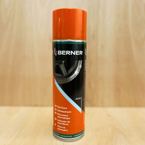 Active Tire Foam spray restoring satin finish to van tires - easy UV protection and cleaning solution for vanlife travelers