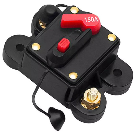 Automotive DC circuit breaker for 12 24 and 48 volt systems rated up to 300 amps