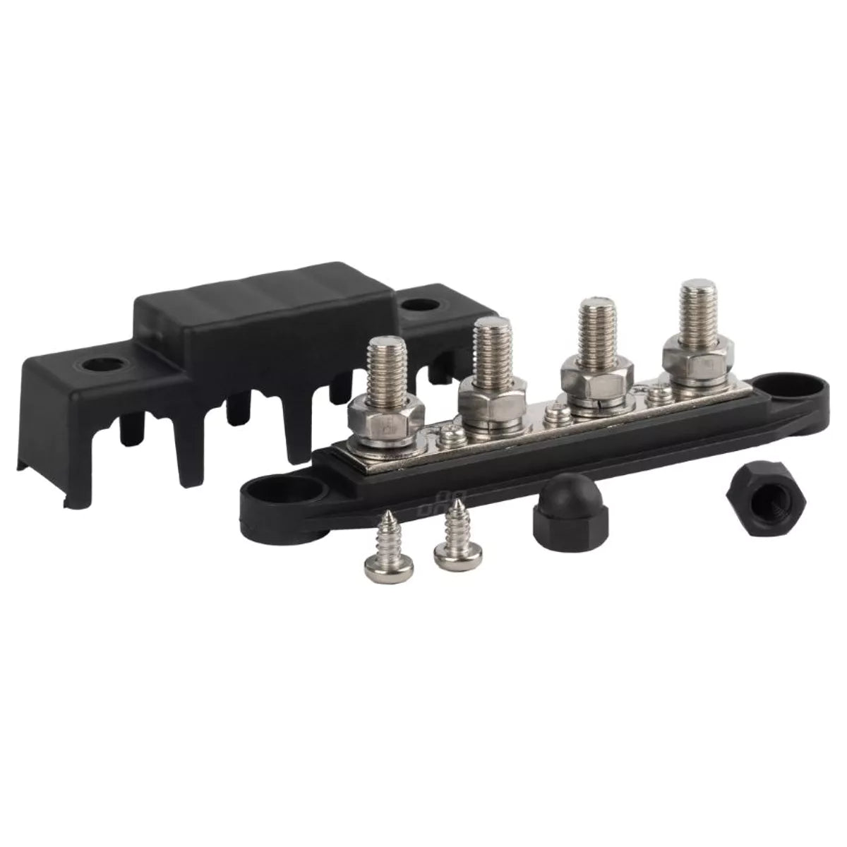 DC distribution busbar installed in campervan electrical system for power distribution