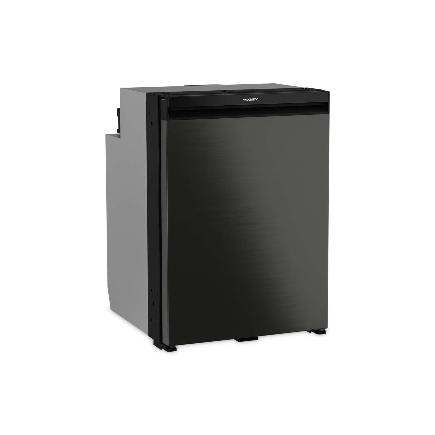 Dometic NRX 115C 113 litre compressor refrigerator with frameless dark silver door for campervans