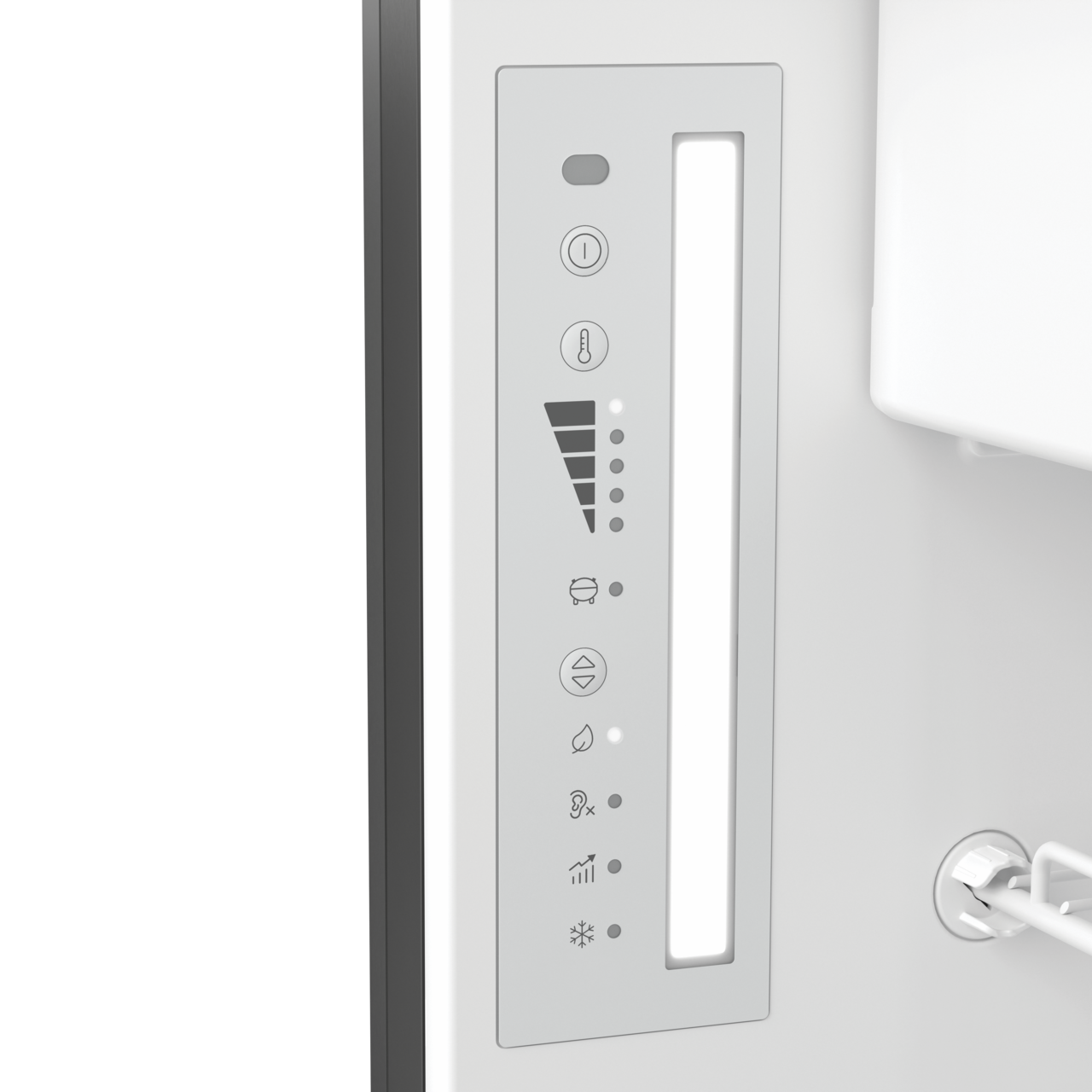 Control panel and temperature display of the Dometic NRX 80C compressor refrigerator