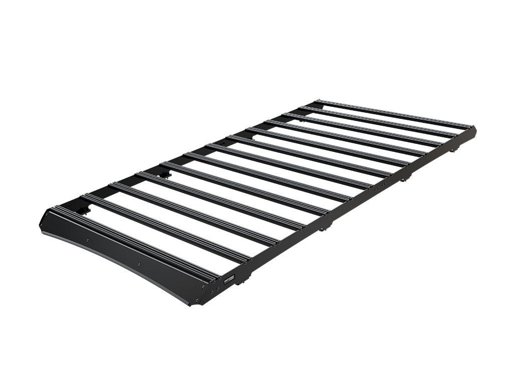 Close-up detail of the Slimsport roof rack aluminium slats and T-slot accessory system.