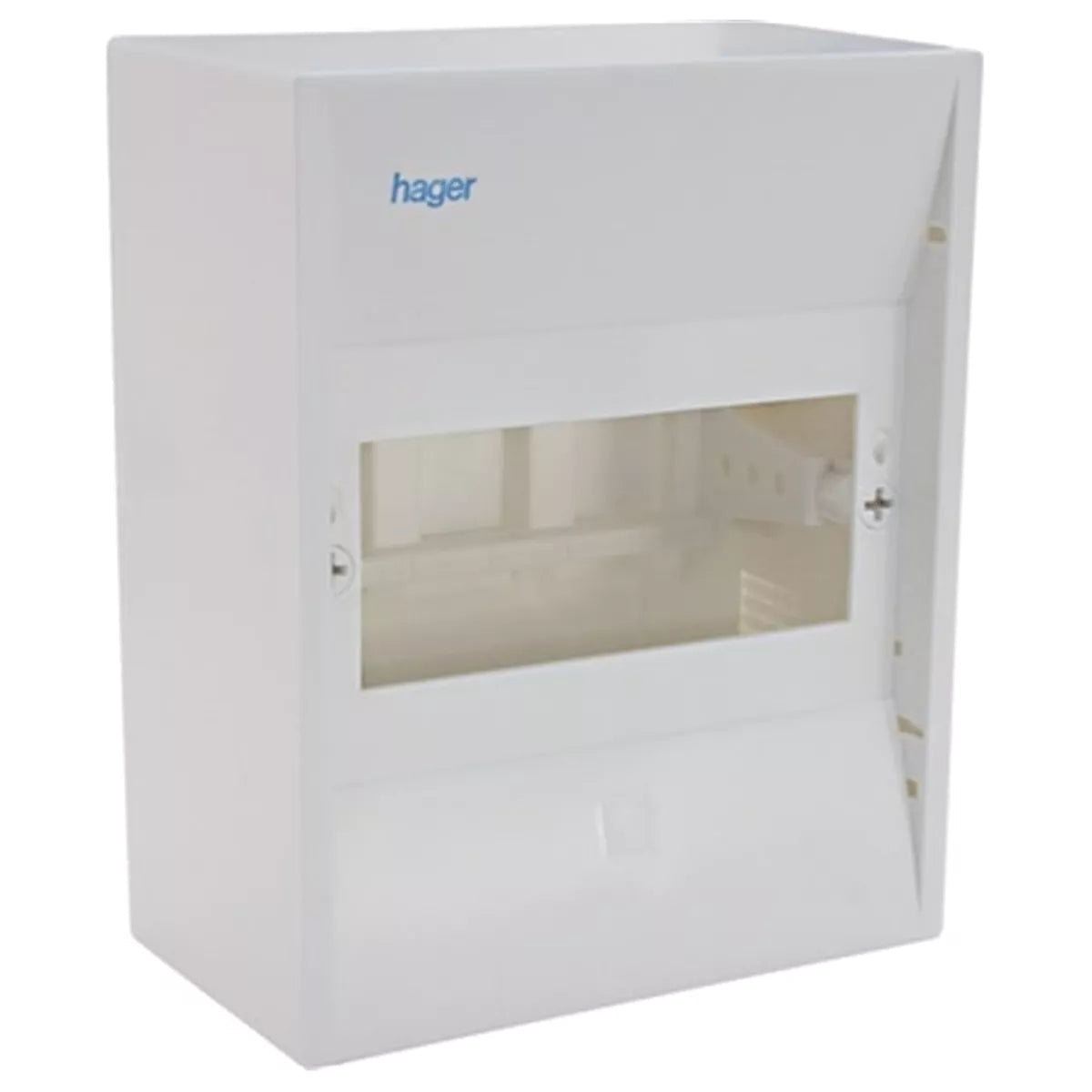 Hager GAMMA Mini Box: caja de distribución DIN de 1 fila (6/8/10 módulos)