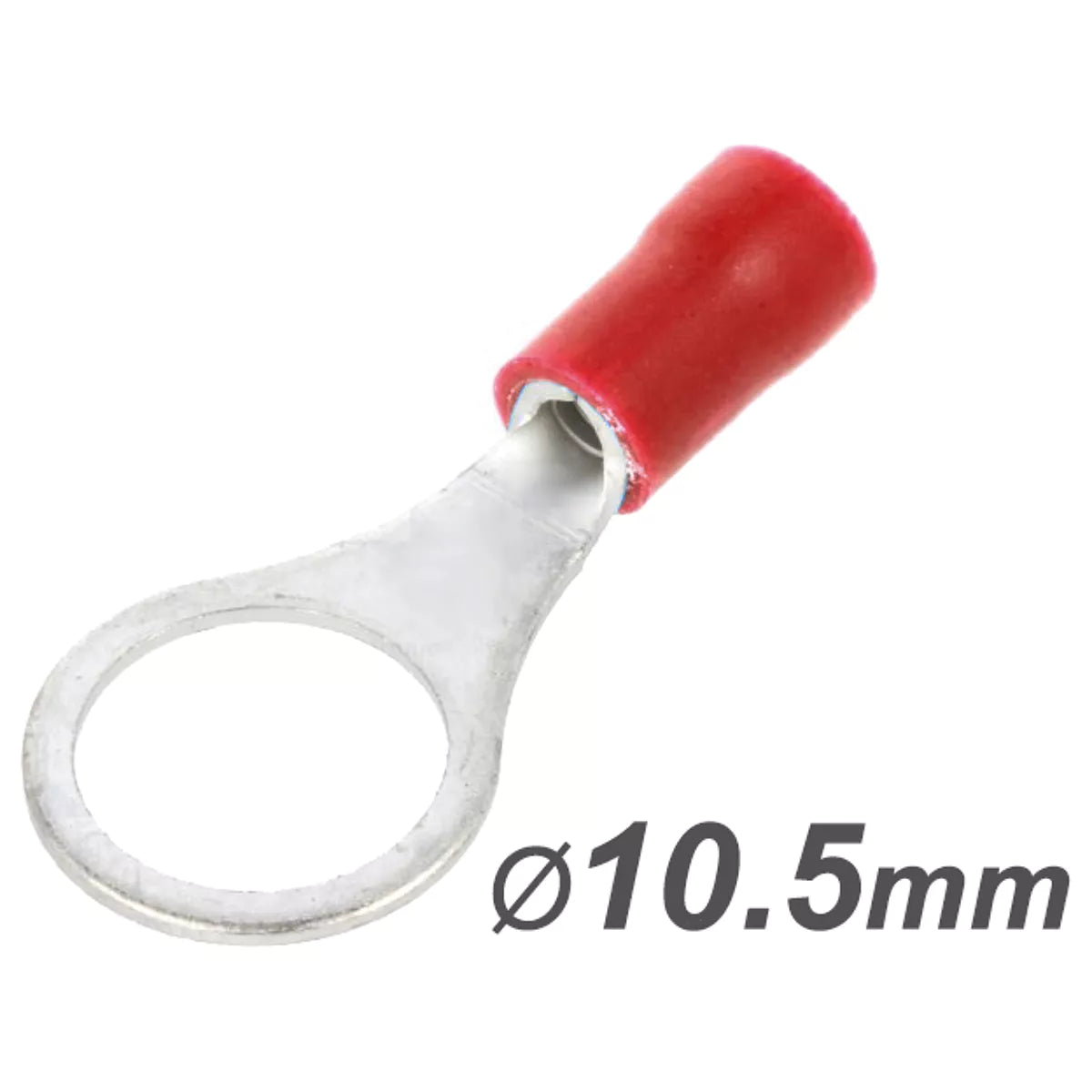 Wire connector with red insulation 