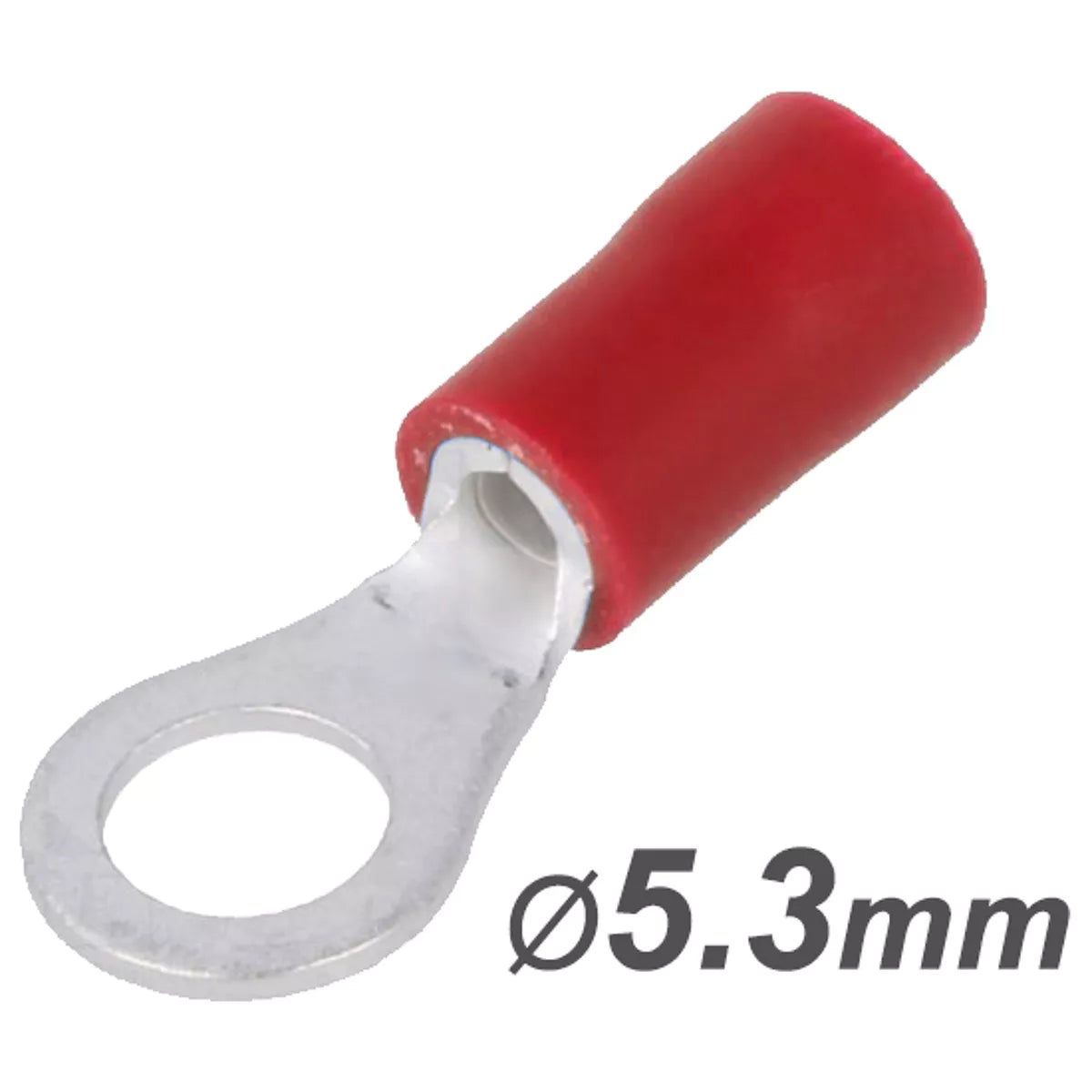 Terminales de ojal aislados: 0,5 a 6,0 mm² (M3–M10)