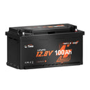 Bateria LiTime 12 V 100 Ah H190 LiFePO₄ – Bluetooth + Instalação por baixo do assento