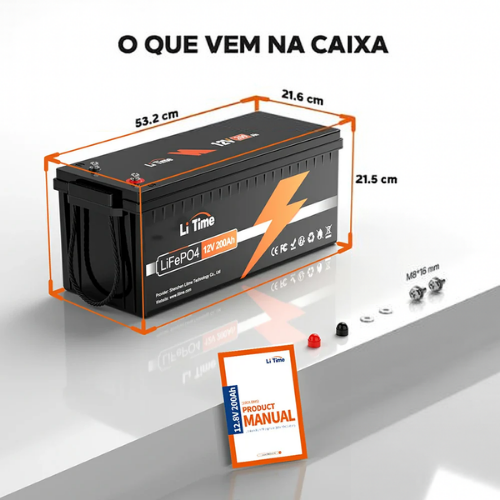 Batería de litio de ciclo profundo LiFePO4 de 12 V y 200 Ah: el sustituto perfecto para la batería de plomo-ácido de 12 V y 200 Ah.