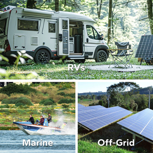 Off-grid solar setup powered by LiTime 12V 200Ah LiFePO4 battery