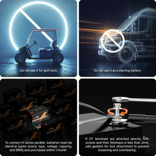 Batería de litio de ciclo profundo LiFePO4 de 12 V y 200 Ah: el sustituto perfecto para la batería de plomo-ácido de 12 V y 200 Ah.