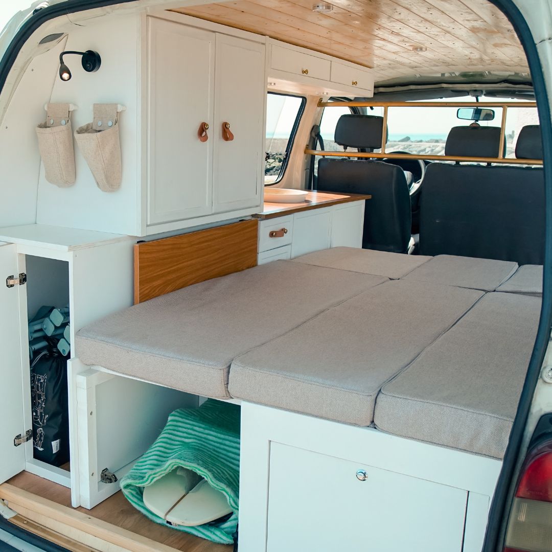 Cama modular para autocaravana: 120 x 185 x 40 cm