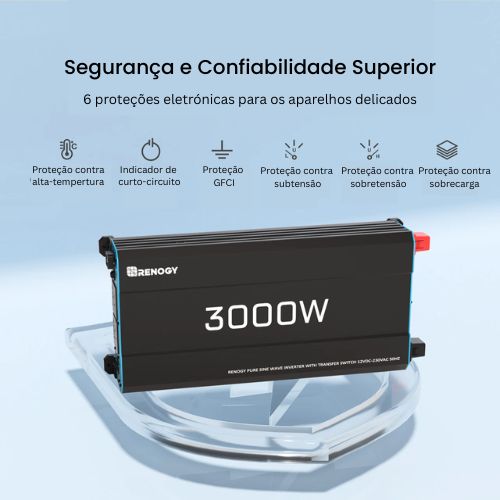 renogy 3000w 12v pure sine wave inverter